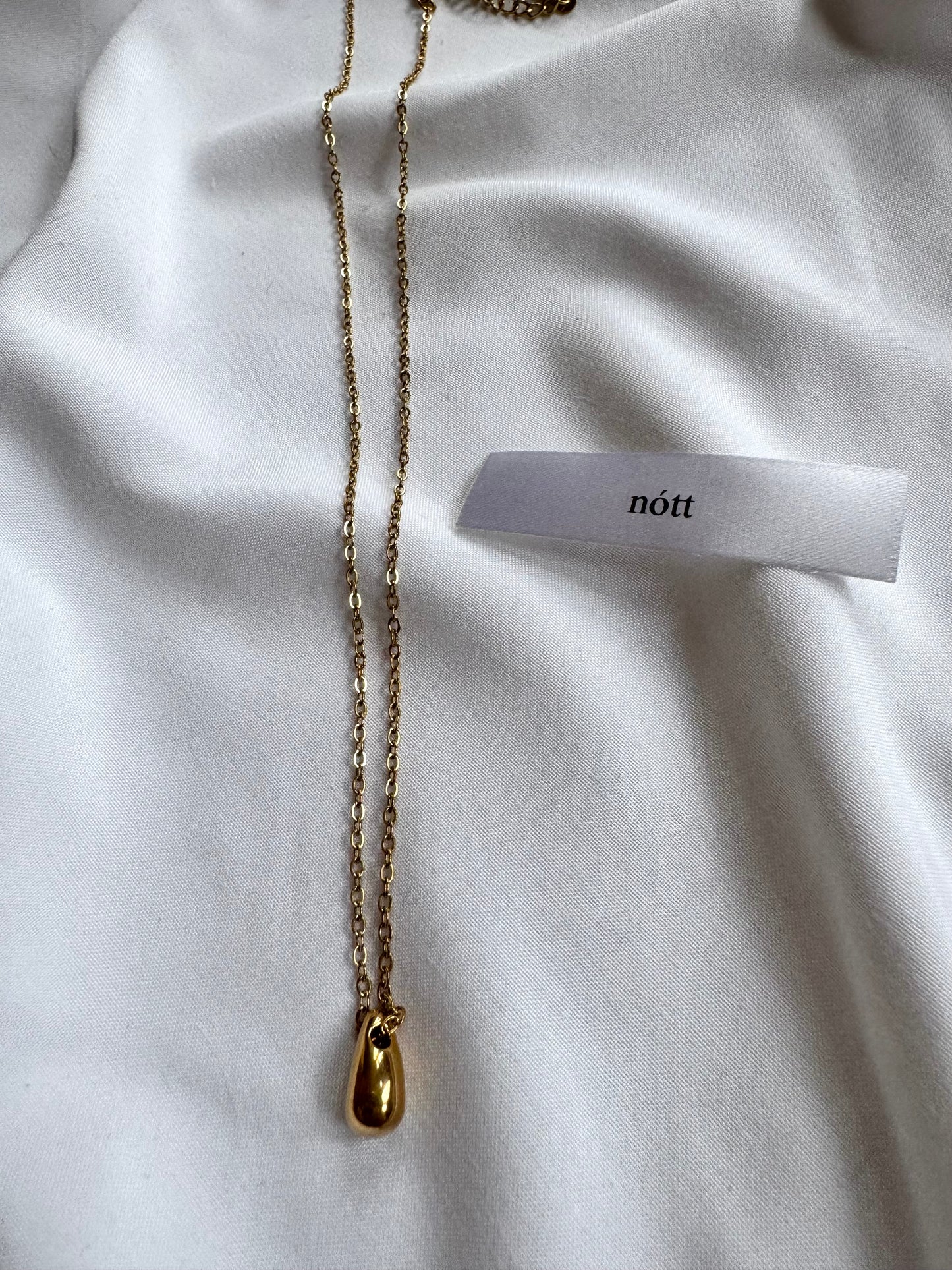 Gold Tear Drop Necklace