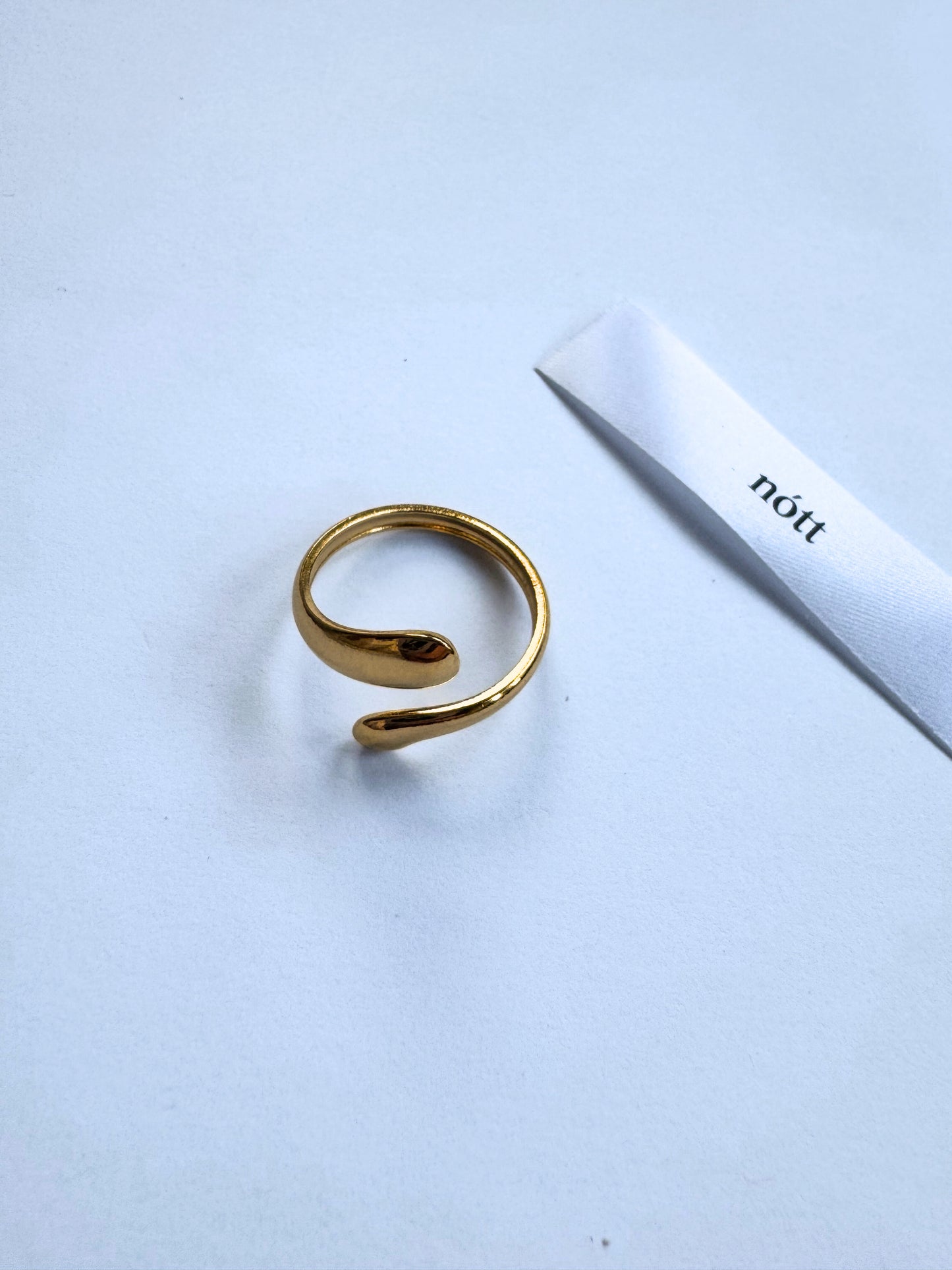 Tear Drop Gold Ring