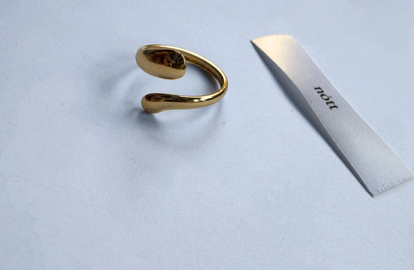Tear Drop Gold Ring