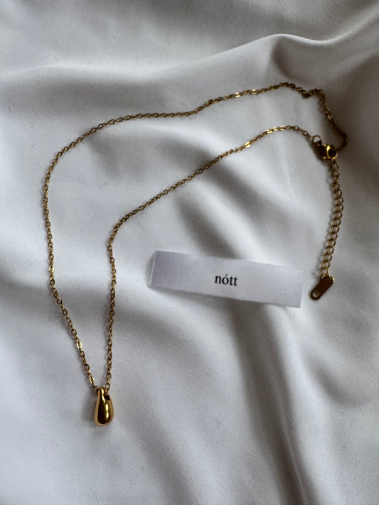 Gold Tear Drop Necklace